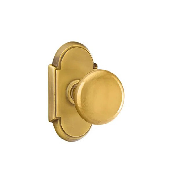Emtek Privacy Knobset w/ #8 Rosette and Providence Knob | Wayfair North America