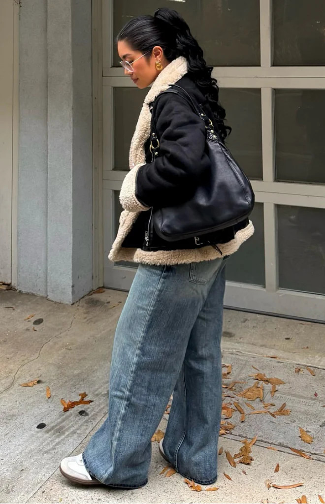 Calliope Black Aviator Jacket | Beginning Boutique (AU)