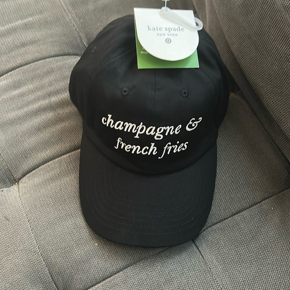 Kate spade new york x Target Black Champagne & Fries Baseball Hat NWT 🍾 🍟 | Poshmark