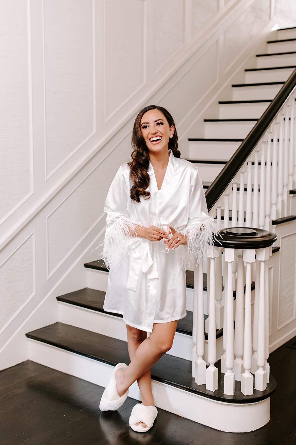 Womens Fuzzy Memory Foam Slippers - Ankis Cross Band Cozy Plush Home Slippers Fluffy Furry Open Toe  | Amazon (US)