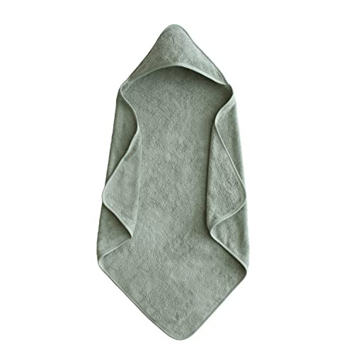 mushie Baby Hooded Towel | Organic Cotton (Moss) | Amazon (US)