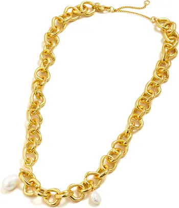 Freshwater Cultured Pearl Chain Necklace | Nordstrom