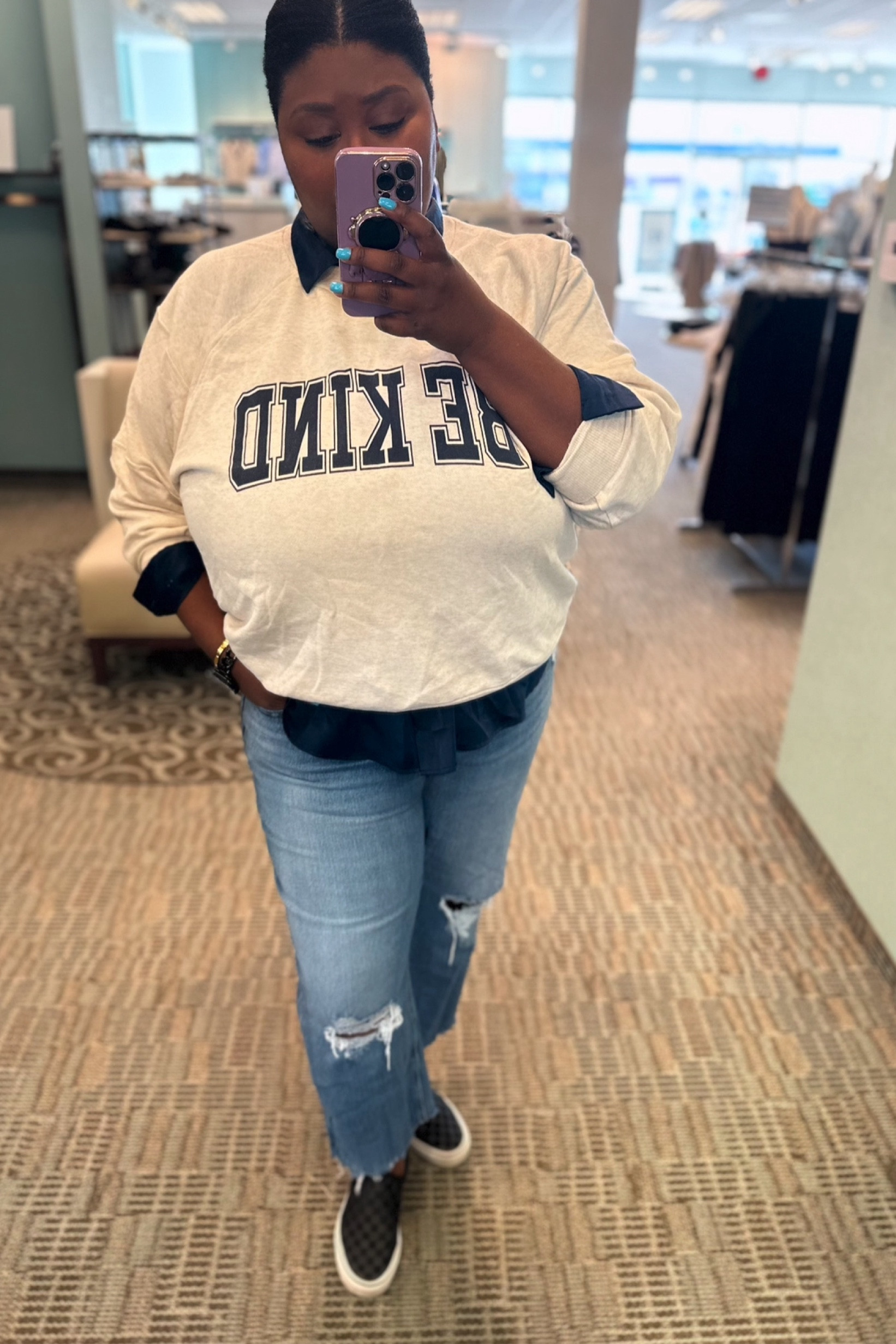 Be kind | layers | satin | Goldie blues | casual | spring 

#LTKstyletip #LTKplussize #LTKSeasonal