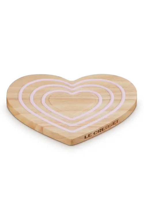 Le Creuset Magnetic Heart Wooden Trivet at Nordstrom | Nordstrom