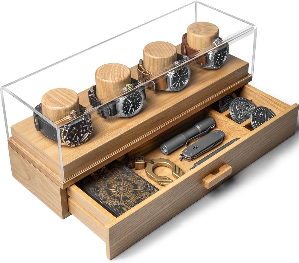 Holme & Hadfield Elevate Your Watch Collection with The Watch Deck – Premium Watch Display Case... | Amazon (US)
