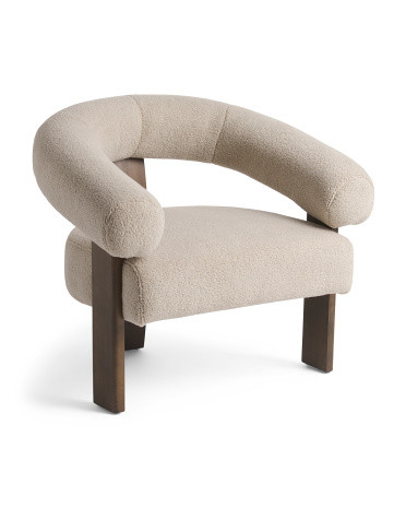 Curbed Back Wishbone Chair With Oak Legs | TJ Maxx