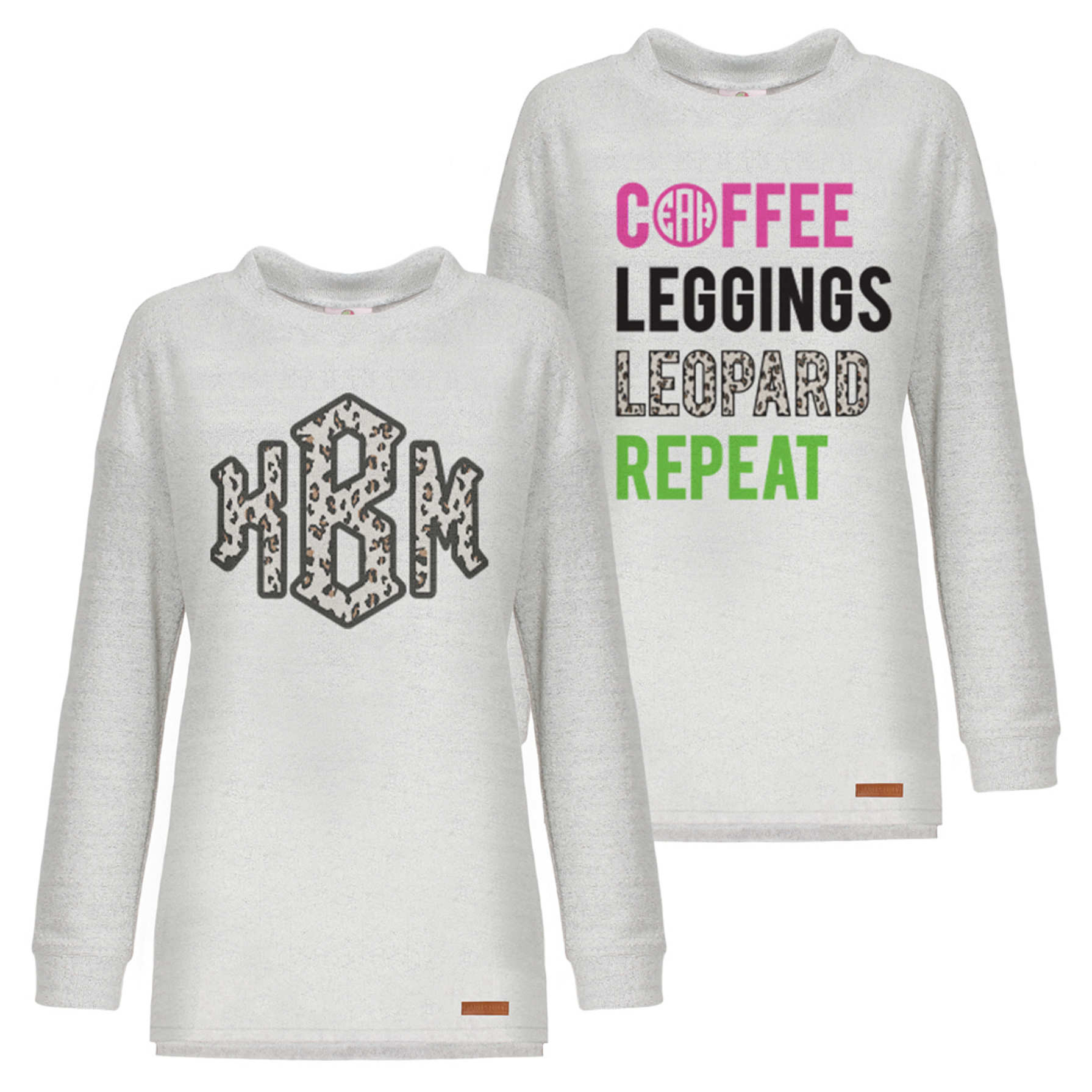 Monogrammed Terry Pullover | Marleylilly