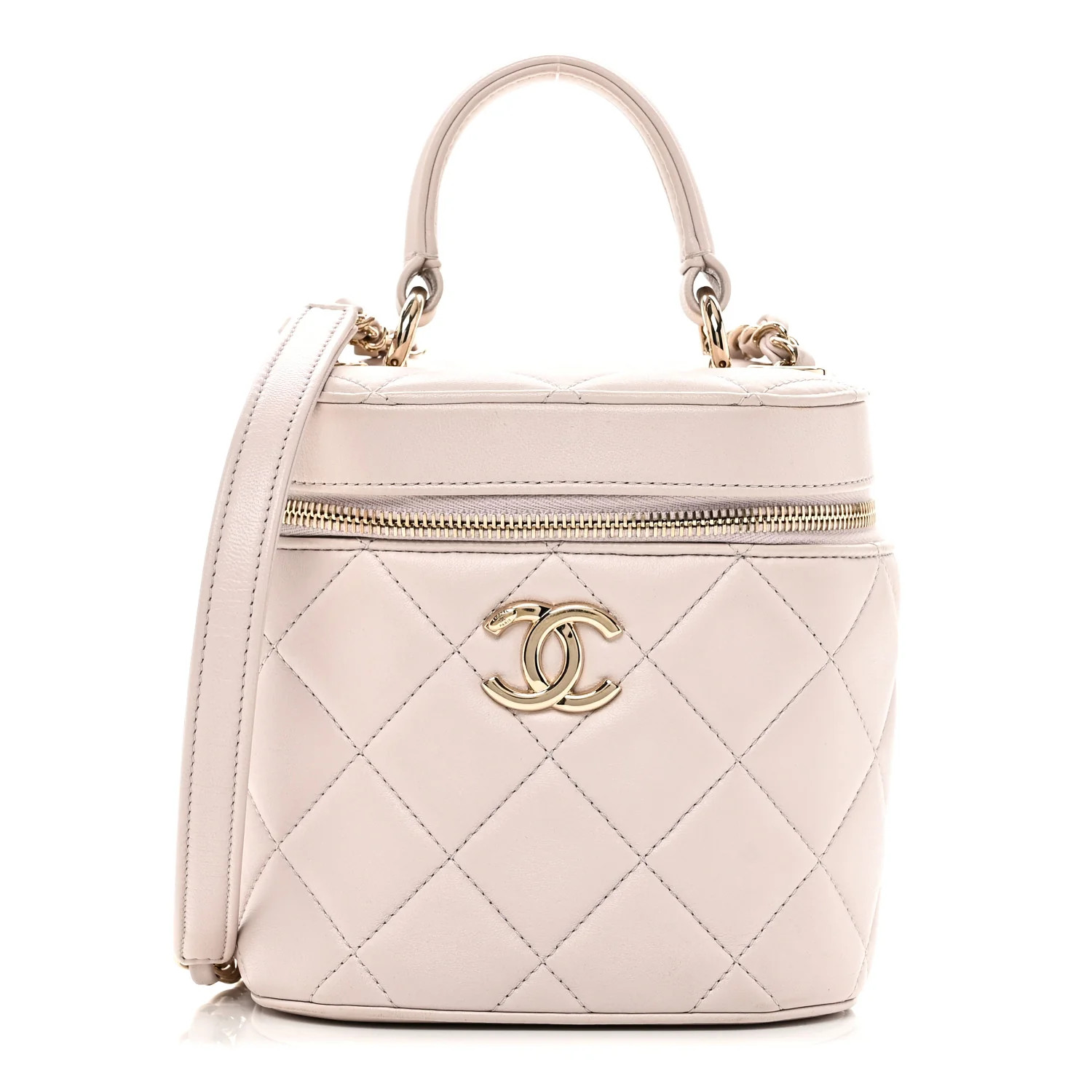 Chanel Lambskin Quilted Trendy Vanity Case Lilac 1831893 | FASHIONPHILE (US)