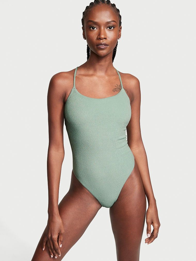 Essential Terry Strappy Back Scoop One-Piece | Victoria's Secret (US / CA )