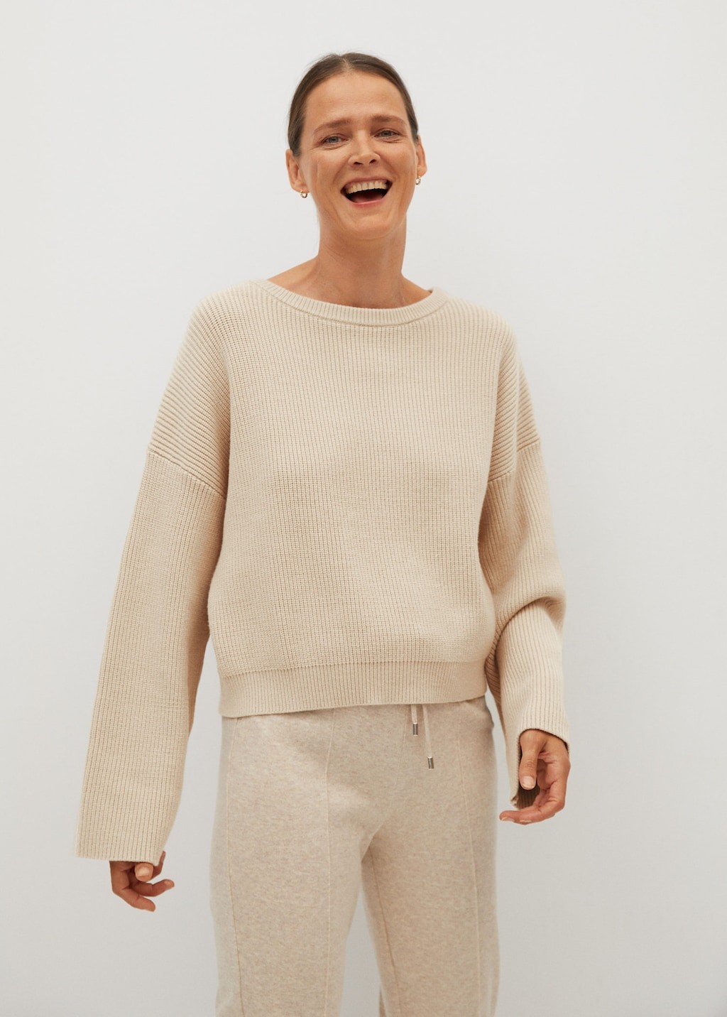 Ribbed knit sweater | MANGO (US)