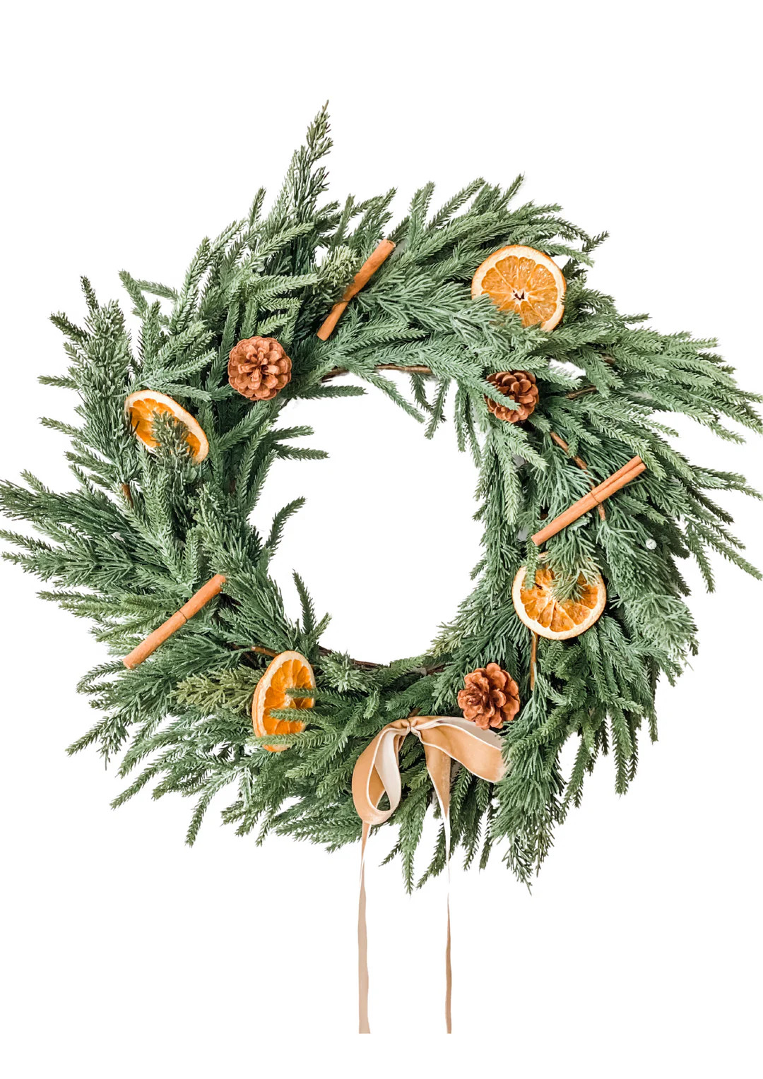 Dried Orange and Cinnamon Winter Wreath | Journey Decor