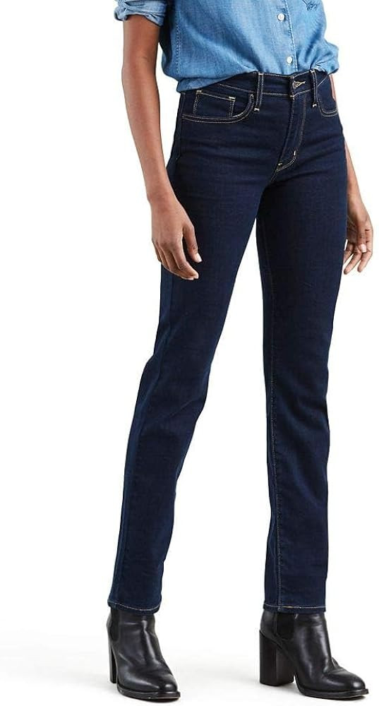 Levi's Womens 724 High Rise Straight Jeans | Amazon (US)