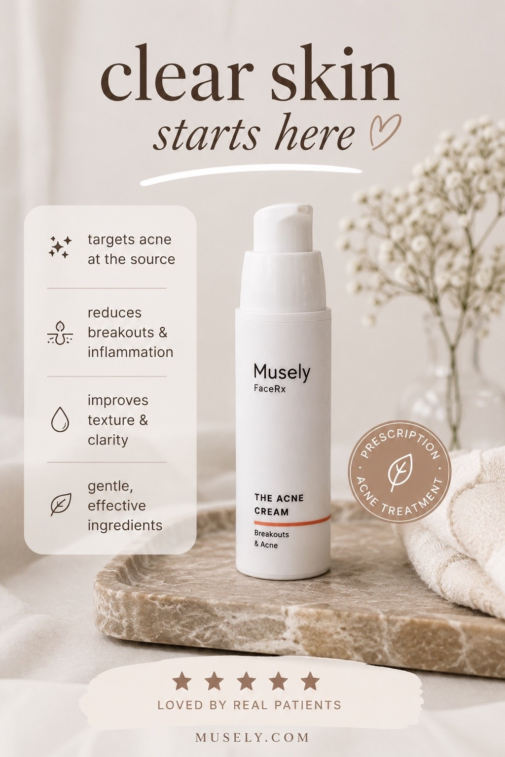 Musely Acne Cream for Clearer, Smoother Skin
I’ve been loving products that focus on improving skin clarity and texture, and Musely Acne Cream is designed to help target breakouts, reduce inflammation, and support healthier-looking skin. ✨ If you’re building a skincare routine for acne-prone skin, this may be worth checking out.

#LTKBeauty #SkincareFinds #AcneCare #BeautyFavorites #ClearSkin #SkincareRoutine #GlowUp #BeautyMustHaves

#LTKBeauty #LTKselfcare #LTKmorningroutine