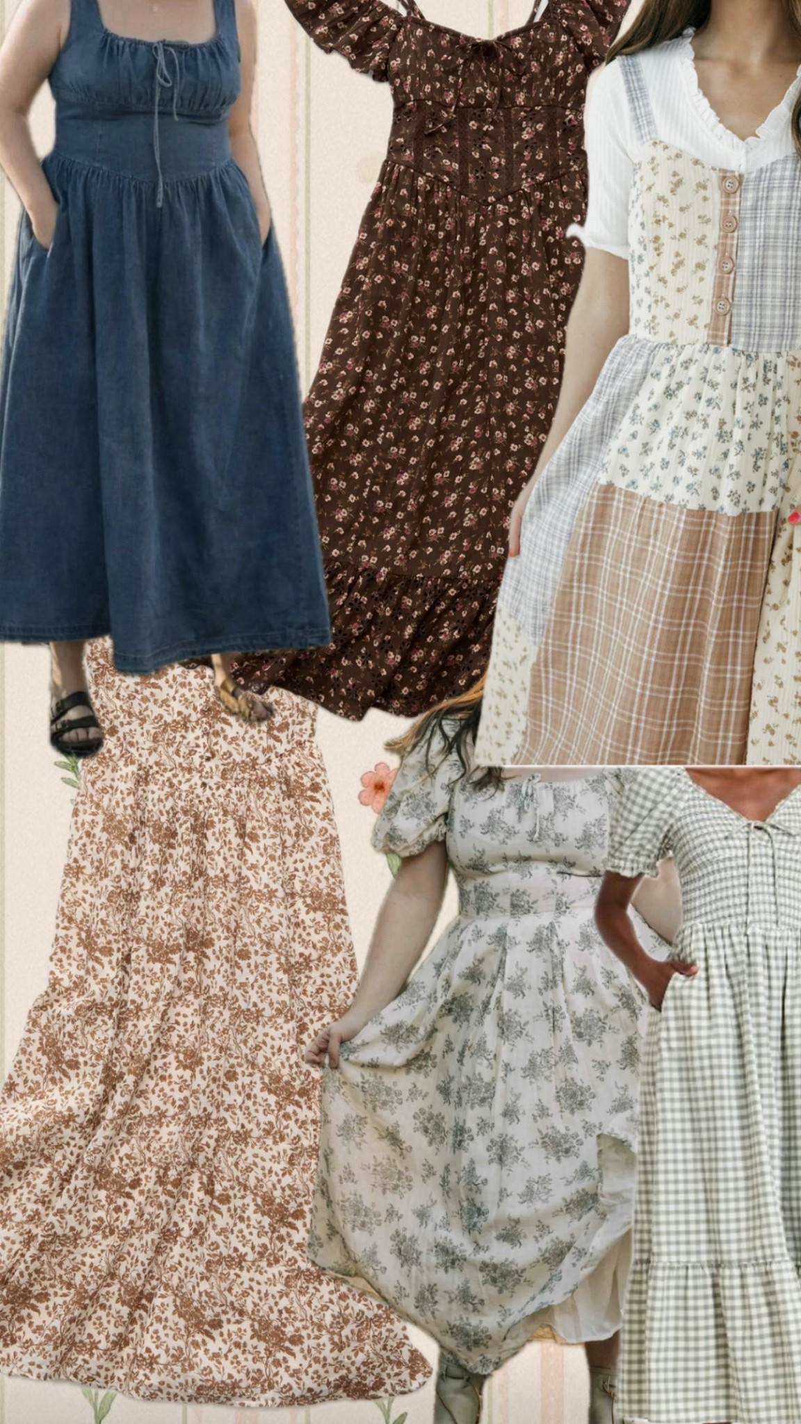 Cozy cottage-style dresses