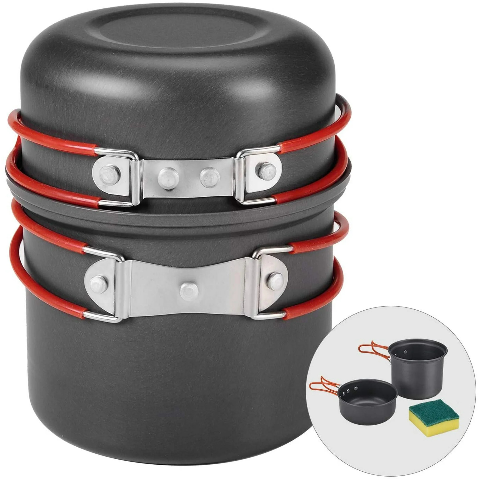 Bulin Camping Cookware Mess Kit Camping Accessories Lightweight Backpacking Outdoor Cooking Gear ... | Walmart (US)
