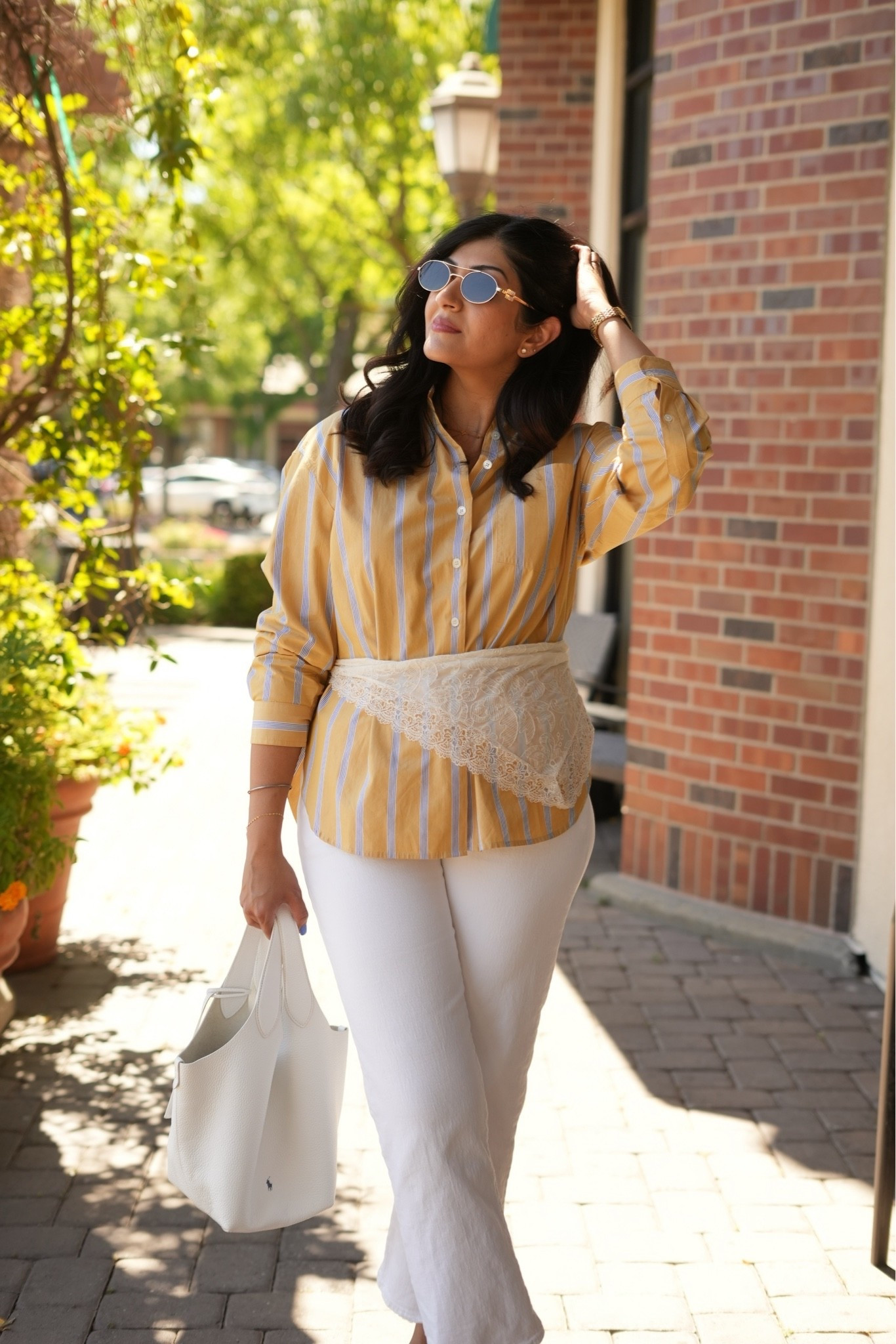 Labor Day sale @Madewell
Smart Casual workwear outfit for the office or working from home. I’ve paired this oversized button down with white straight leg jeans and a scarf to belt around the waist. Love this tote bag it comes in a variety of colors and is the perfect fall accessory.


#falloutfit #fallworkwear #teacheroutfits #businesscasual #smartcasualworkwear

#LTKWorkwear #LTKSaleAlert #LTKootd