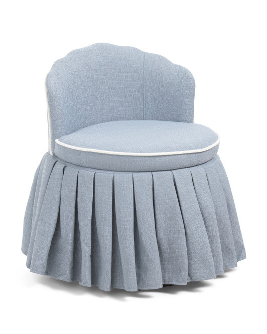 Scallop Edge Ruffle Anywhere Chair With Storage | TJ Maxx