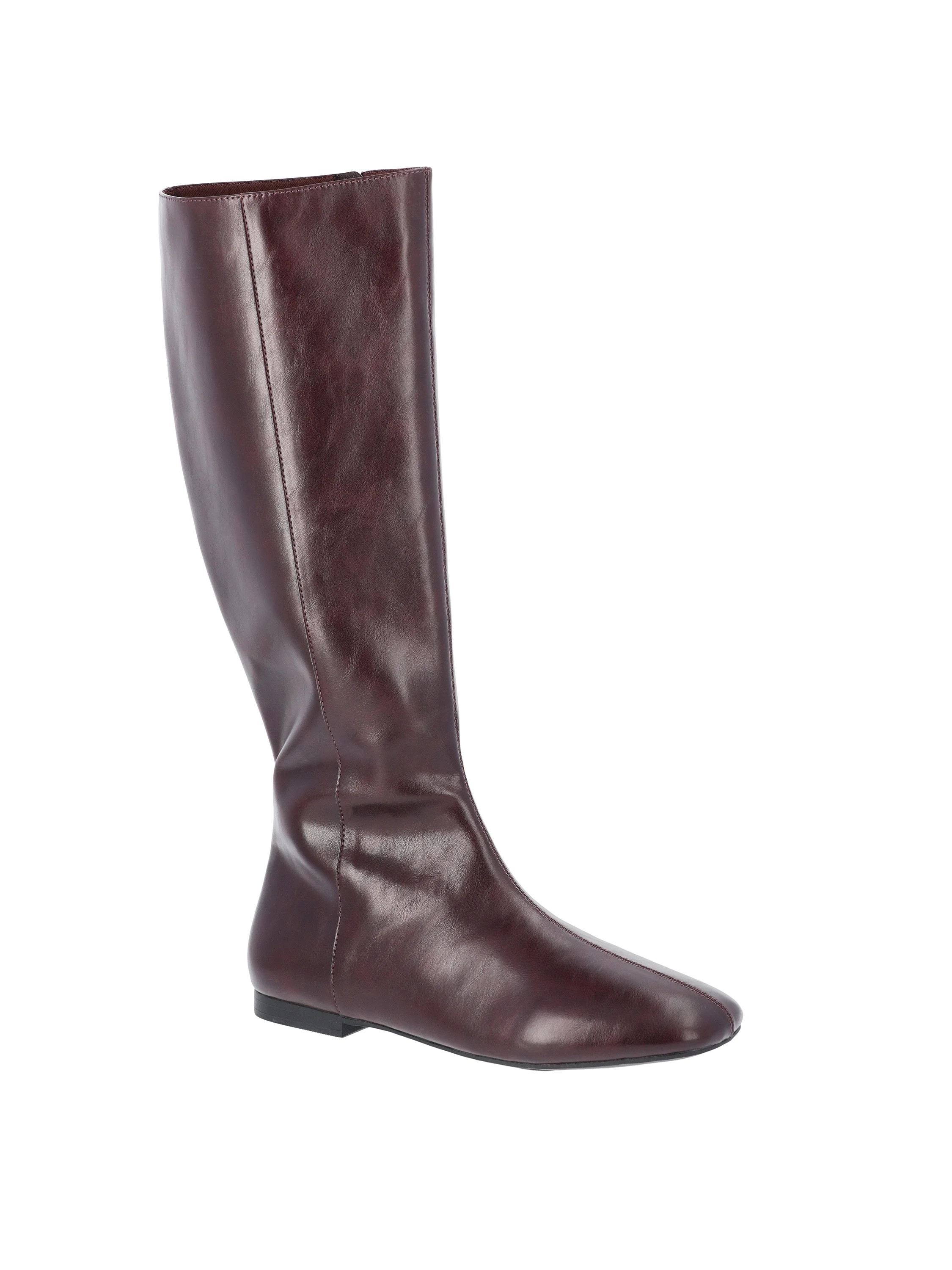 Time and Tru Women's Faux Leather Knee High Boots | Walmart (US)