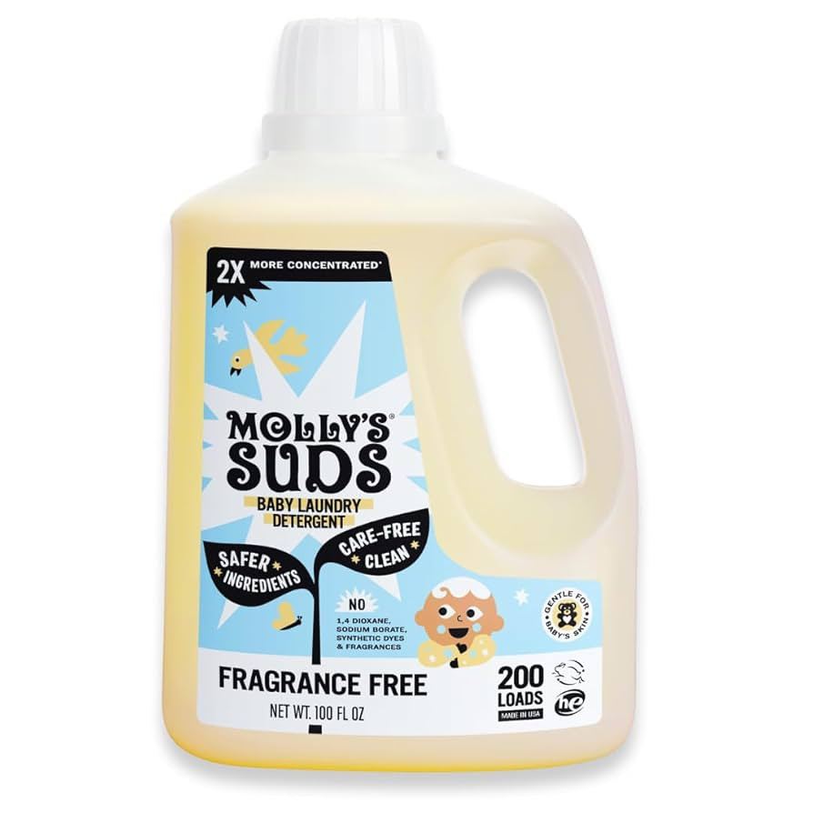 Molly's Suds Baby Liquid Laundry Detergent | Removes Formula, Poop & Spit-Up Stains | Extra Gentl... | Amazon (US)