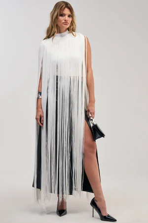 AKIRA Fly Away Fringe Top | Size Small | AKIRA