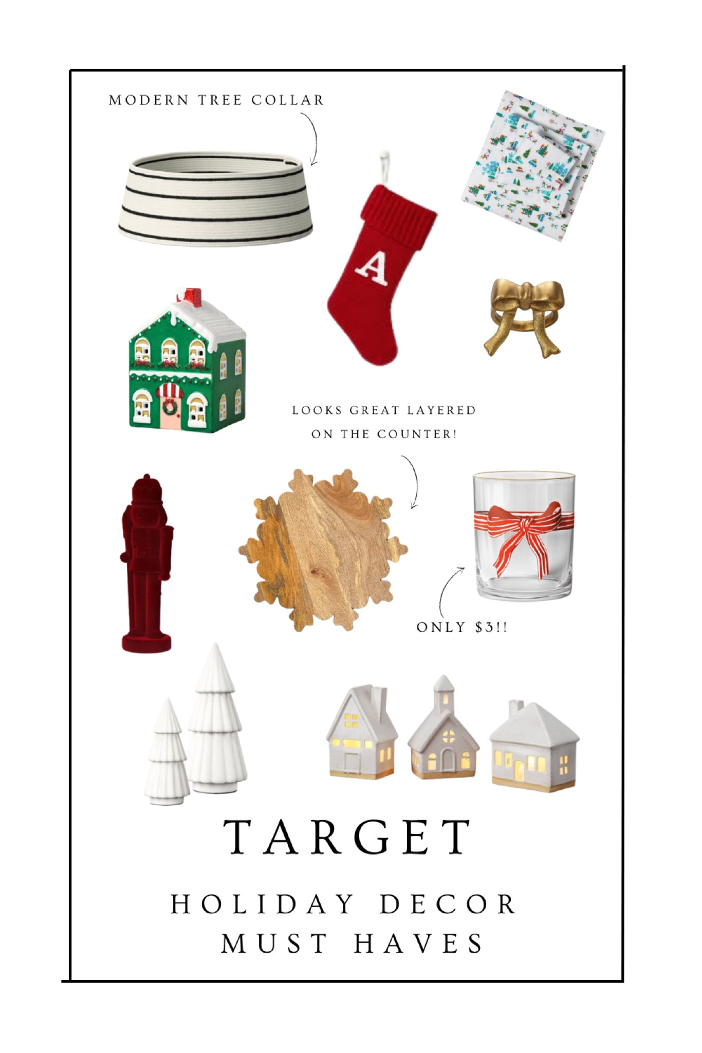 Target Holiday Decor Finds 

Recently visited Target and got the cutest Christmas and holiday themed decor. Plenty of finds for the organic modern home, as well as a more traditional Christmas decor selection. I feel in love with all the gingerbread house themed decor, the bows and nutcrackers. Even included a monogrammed stocking that we got for our mantle. 

Also loving all the bow decor, especially these bow cups which are only $3 😱

#LTKFindsUnder50 #LTKHoliday #LTKSeasonal