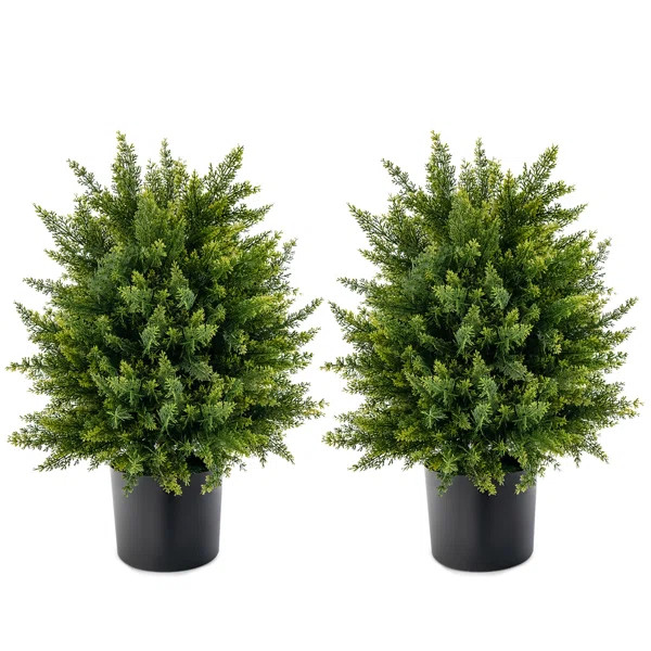 22'' Faux Cedar Tree in Pot | Wayfair North America