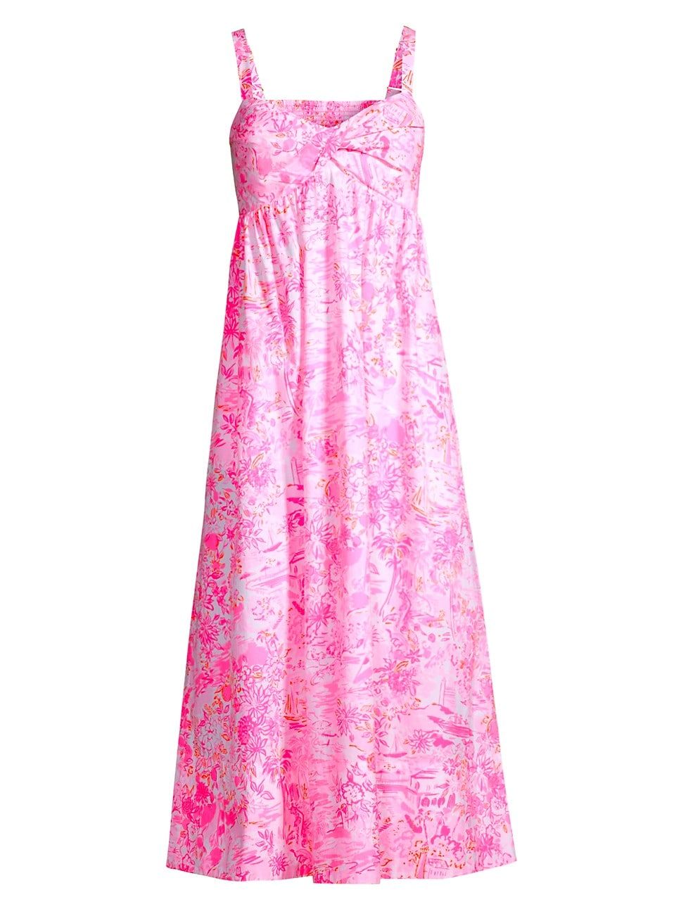 Azora Floral Cotton Midi-Dress | Saks Fifth Avenue