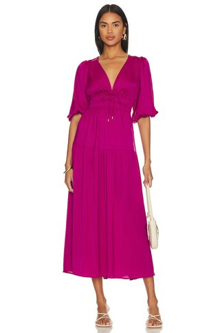 MINKPINK Safira Midi Dress in Berry from Revolve.com | Revolve Clothing (Global)