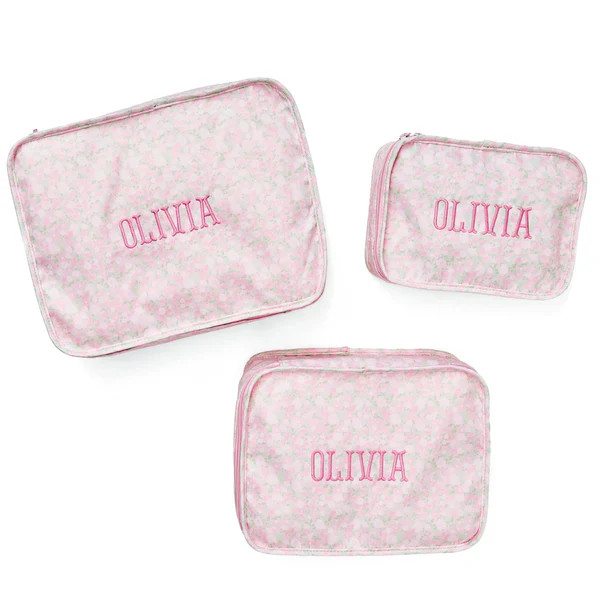PRESALE - Polyester Packing Cube Set | Sprinkled With Pink
