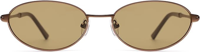 Appassal Retro Oval Sunglasses for Women Mens with Spring Hinge Sunnies AP3696 | Amazon (US)