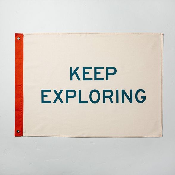 'Keep Exploring' Canvas Décor Flag - Hearth & Hand™ with Magnolia | Target