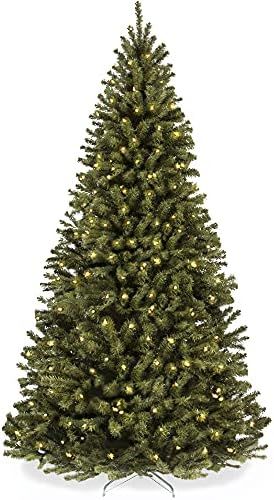 Best Choice Products 7.5ft Pre-Lit Spruce Hinged Artificial Christmas Tree w/ 550 UL-Certified Incan | Amazon (US)