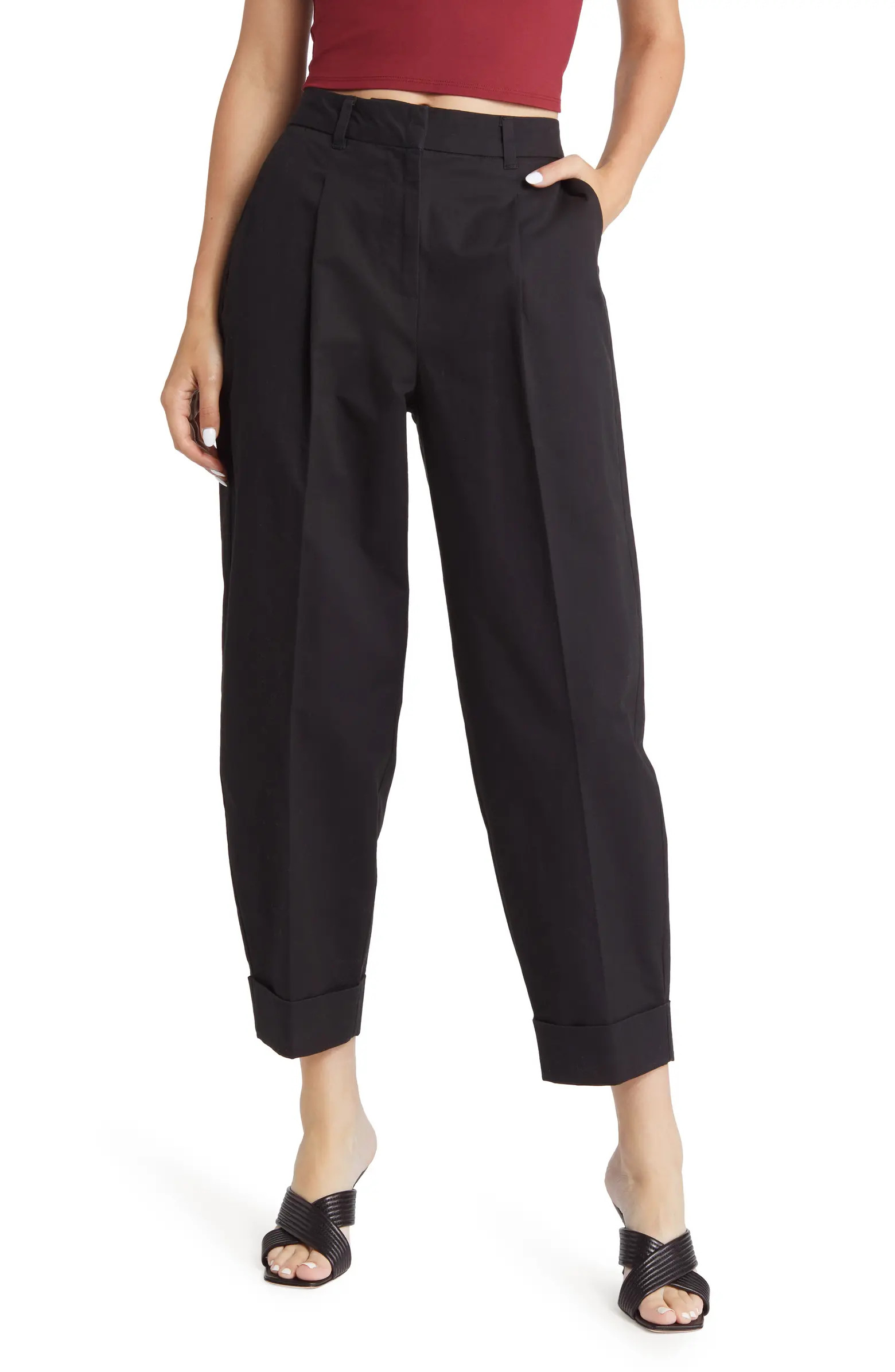 VERO MODA Aviaya Barrel Cuff Pants | Nordstrom | Nordstrom