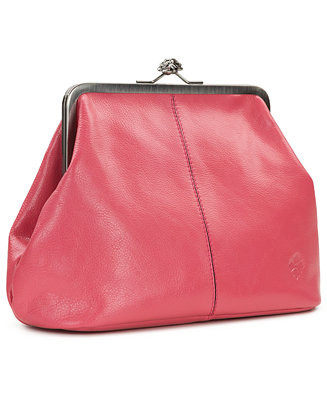 Sofia Small Leather Kiss-Lock Frame Clutch | Macy's
