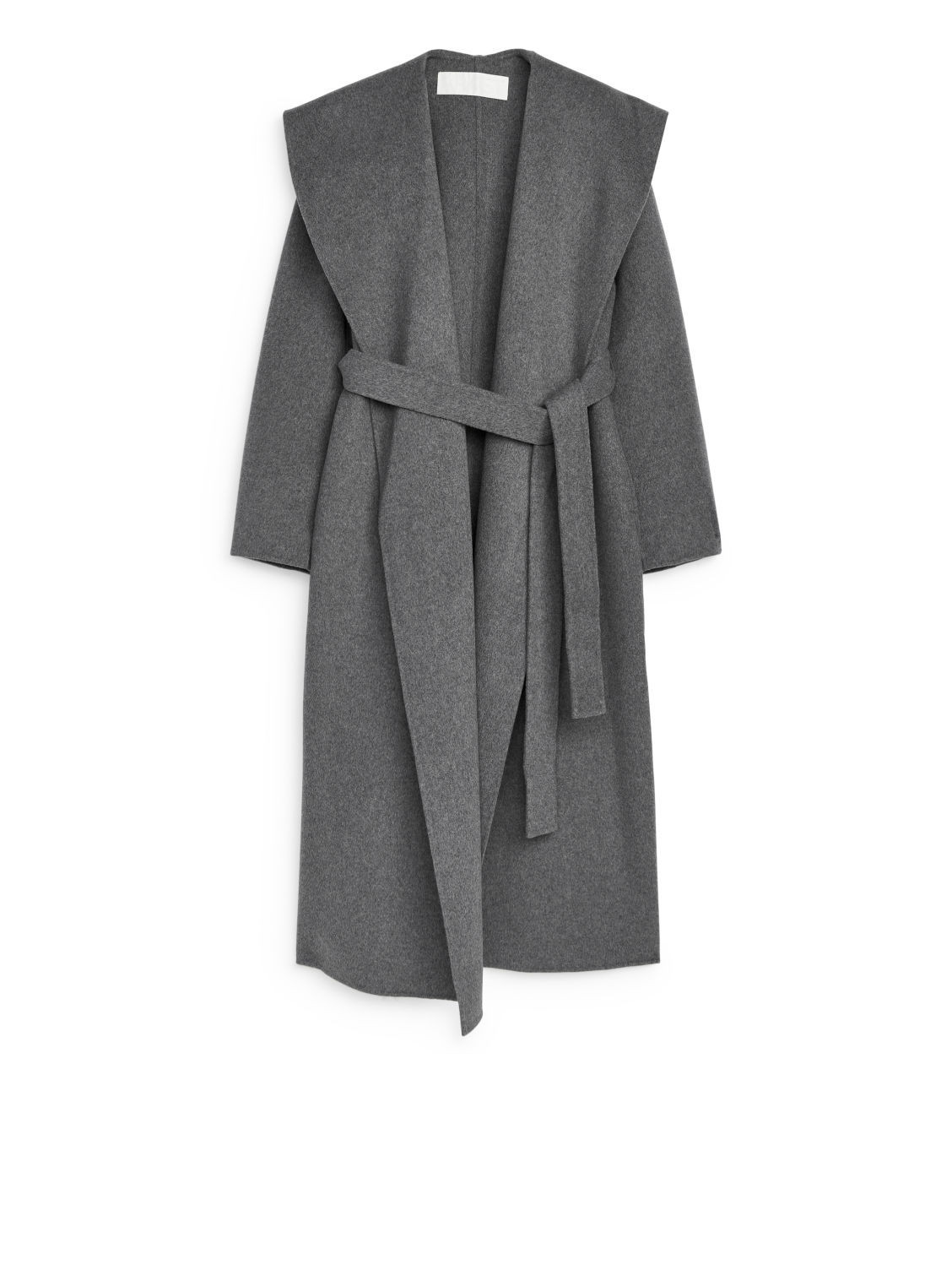 Shawl-Collar Coat - Grey | ARKET (US&UK)