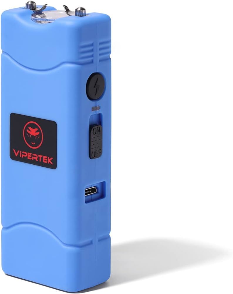 VIPERTEK VTS-881 Micro Stun Gun for Self Defense Rechargeable with LED Flashlight | Amazon (US)