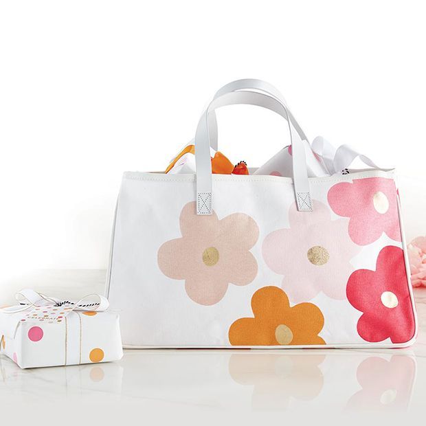 All Over Flowers Canvas Tote | Antique Farm House