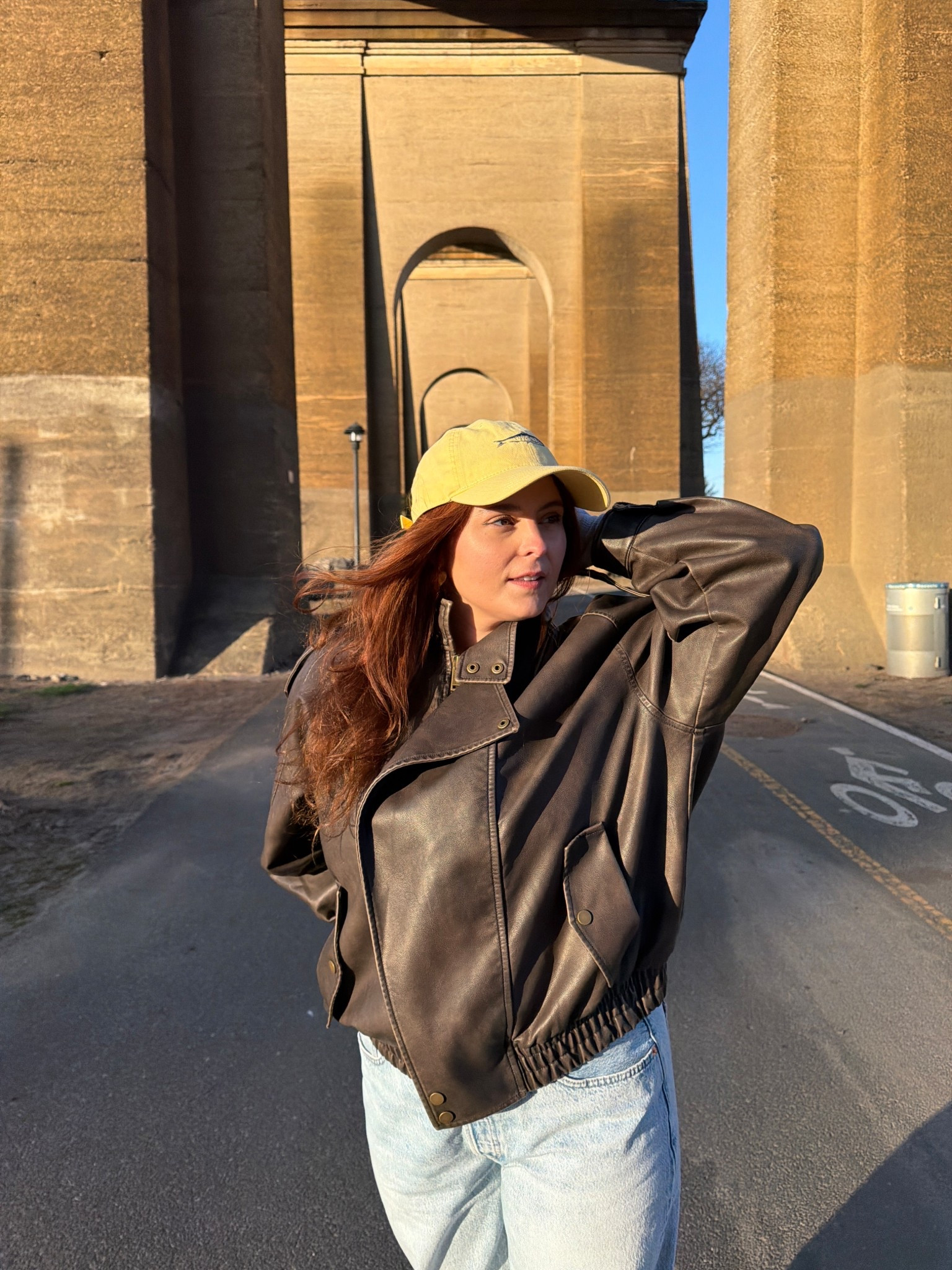 Faux leather bomber jacket Abercrombie 

#LTKMidsize #LTKmomlife #LTKSeasonal