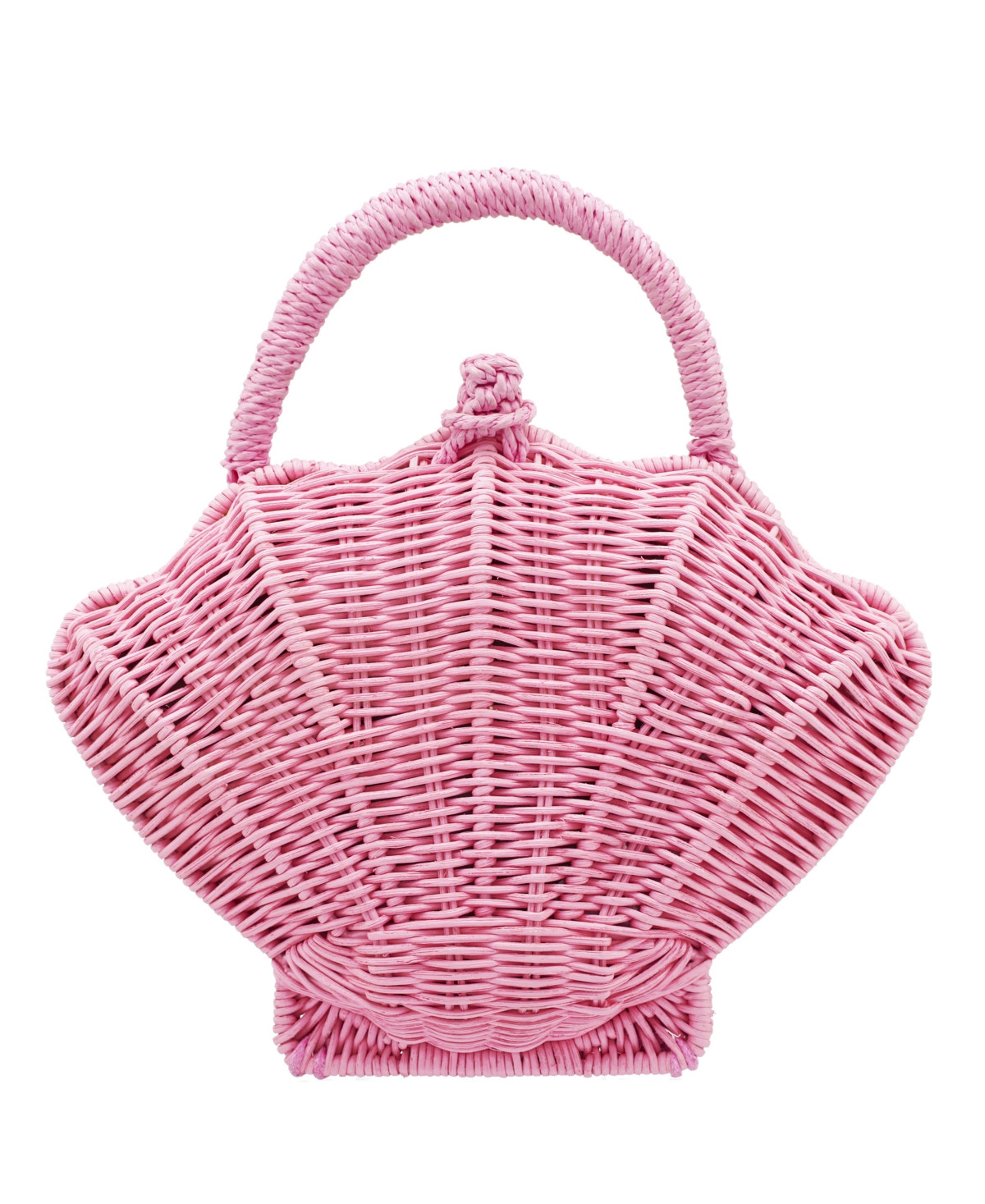 Nina Rattan Shell Minaudiere Small Clutch Handbag - Petal Pink | Macy's