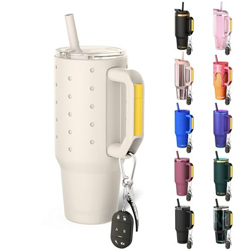 Frost Buddy 40 oz Thicc Buddy Tumbler with Silicone Sleeve – Customizable with Budz Charms, Insulated Stainless Steel Cup with Handle & Straw, Leak-Proof, Cup Holder Friendly, Gift for Men & Women | Amazon (US)