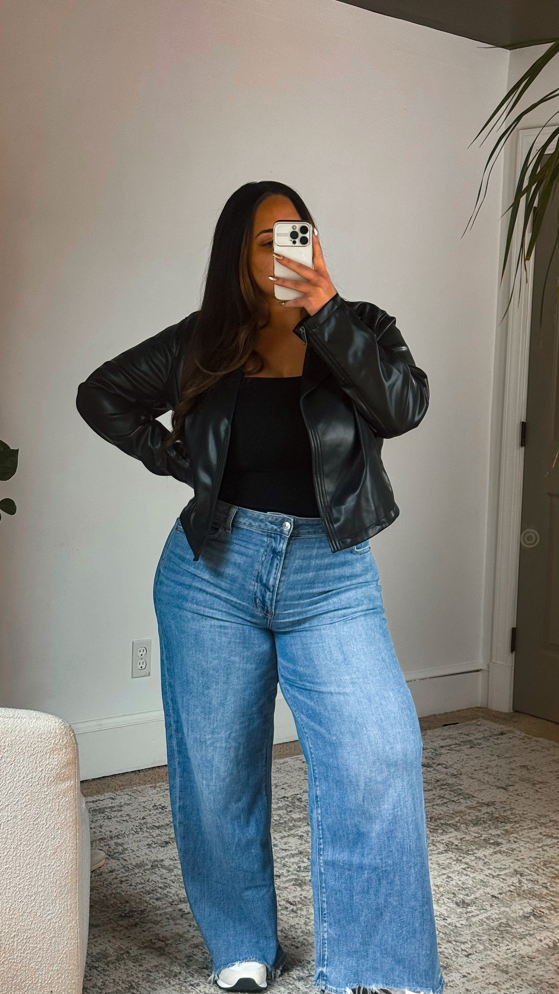 Gateway wide leg / baggy jean

These literally feel like pajamas, you won’t find a pair of jeans that is softer or more comfortable. 

SIZE DOWN. They have stretch and IMHO they run big. I’m in a 14 here, and could honestly probably even swing a 12 if I wanted to. 

If you are used to jeggings and skinny jeans but have wanted to try the wide leg trend… START HERE. 

Original jacket is from Walmart, but it is no longer available.

#widelegjeans #baggyjeans #ltkcurves #casualoutfits #falloutfits 

#LTKActive #LTKMidsize #LTKStyleTip