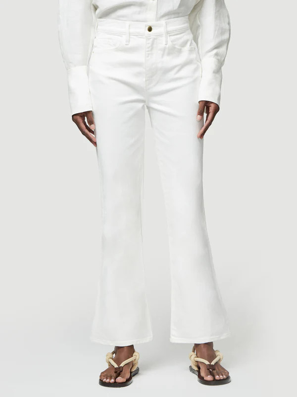 Le Sylvie Kick Boot -- Blanc | Frame Denim