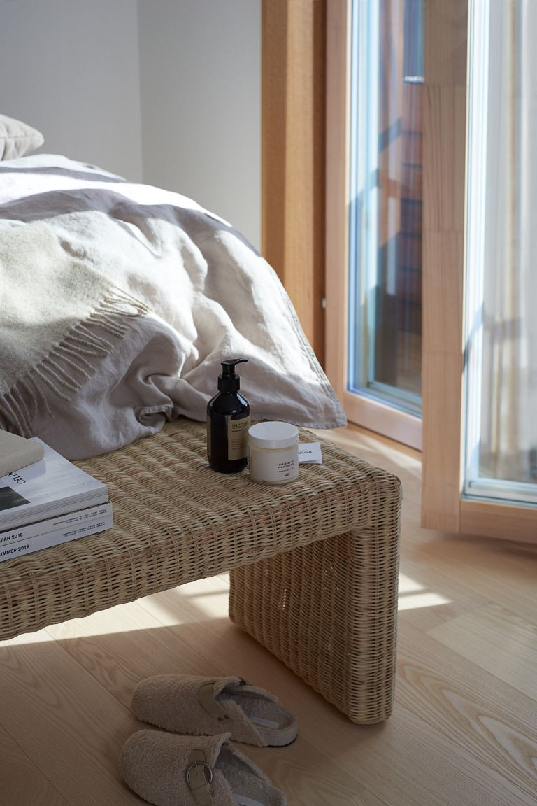 Manta en mezcla de lana - Beige claro - HOME | H&M ES | H&M (FR, IT, ES, PT, BE)