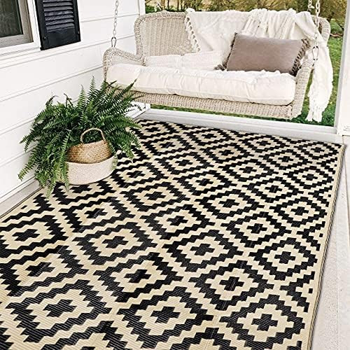 Amazon.com: SAND MINE Reversible Mats, Plastic Straw Rug, Modern Area Rug, Large Floor Mat and Ru... | Amazon (US)