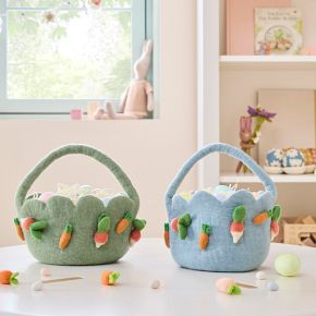 Felt Veggie Easter Basket | West Elm (US)