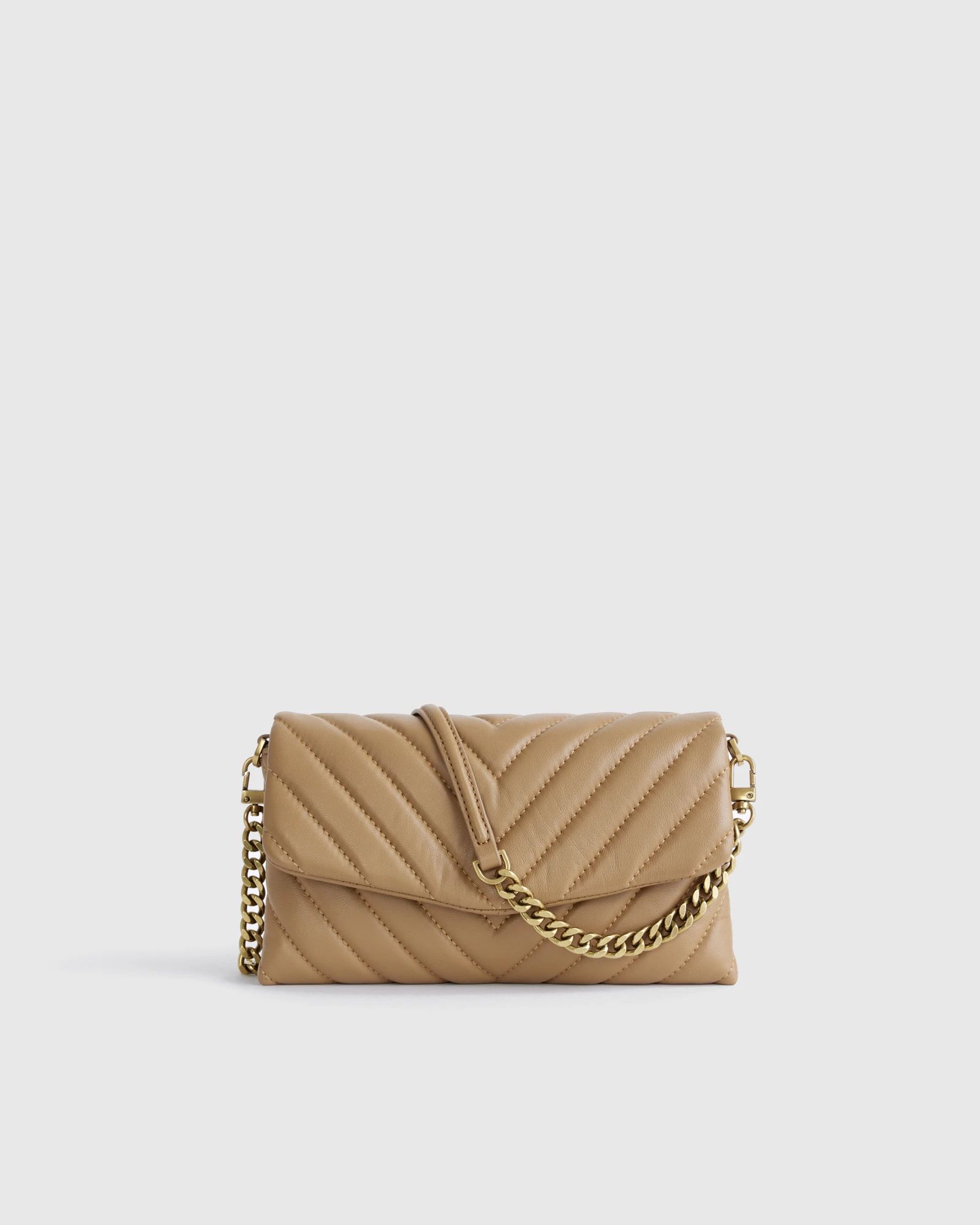Italian Leather Quilted Wallet Crossbody | Quince