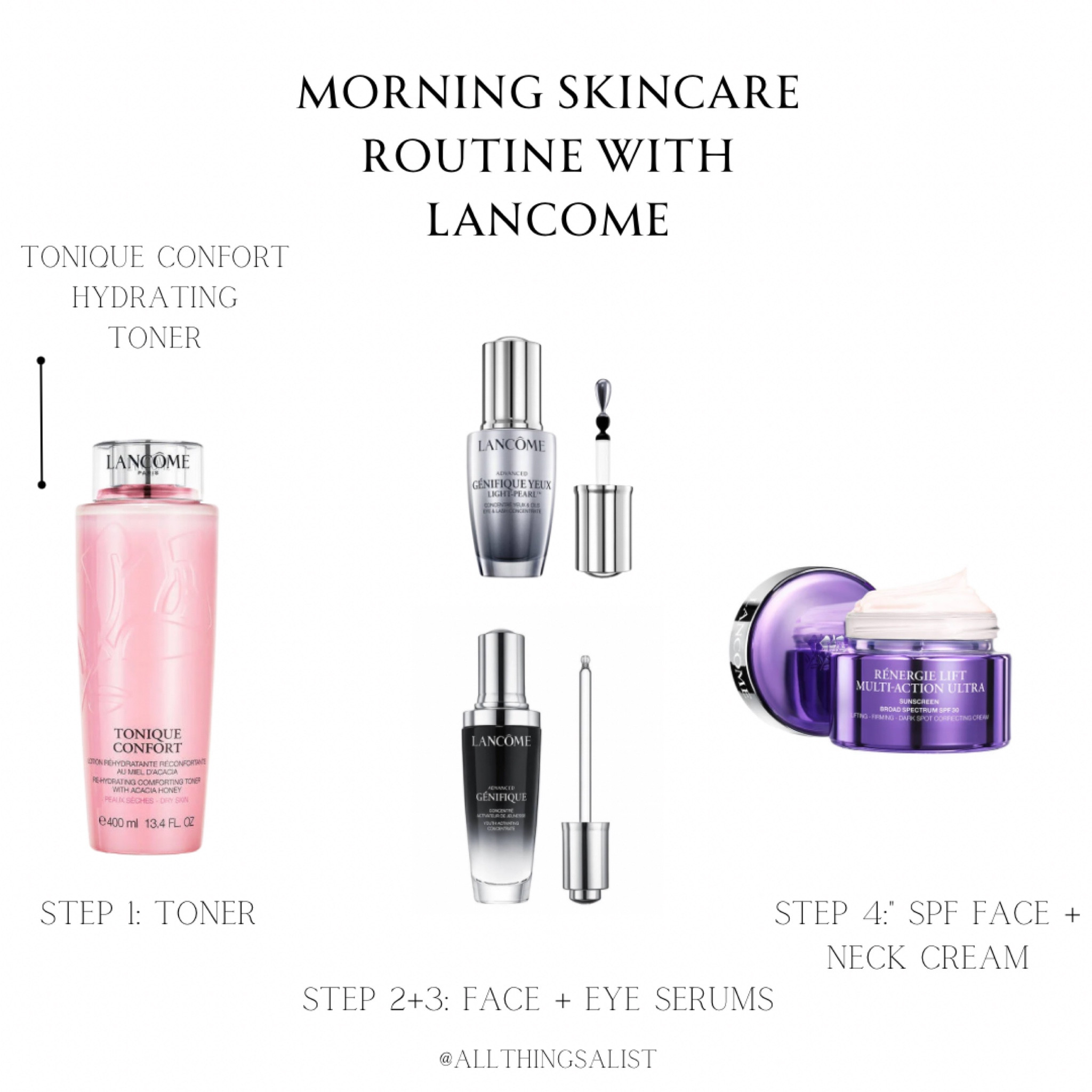 My daily morning skincare routine with Lancôme #lancome #skincare #routine

#LTKbeauty #LTKGiftGuide