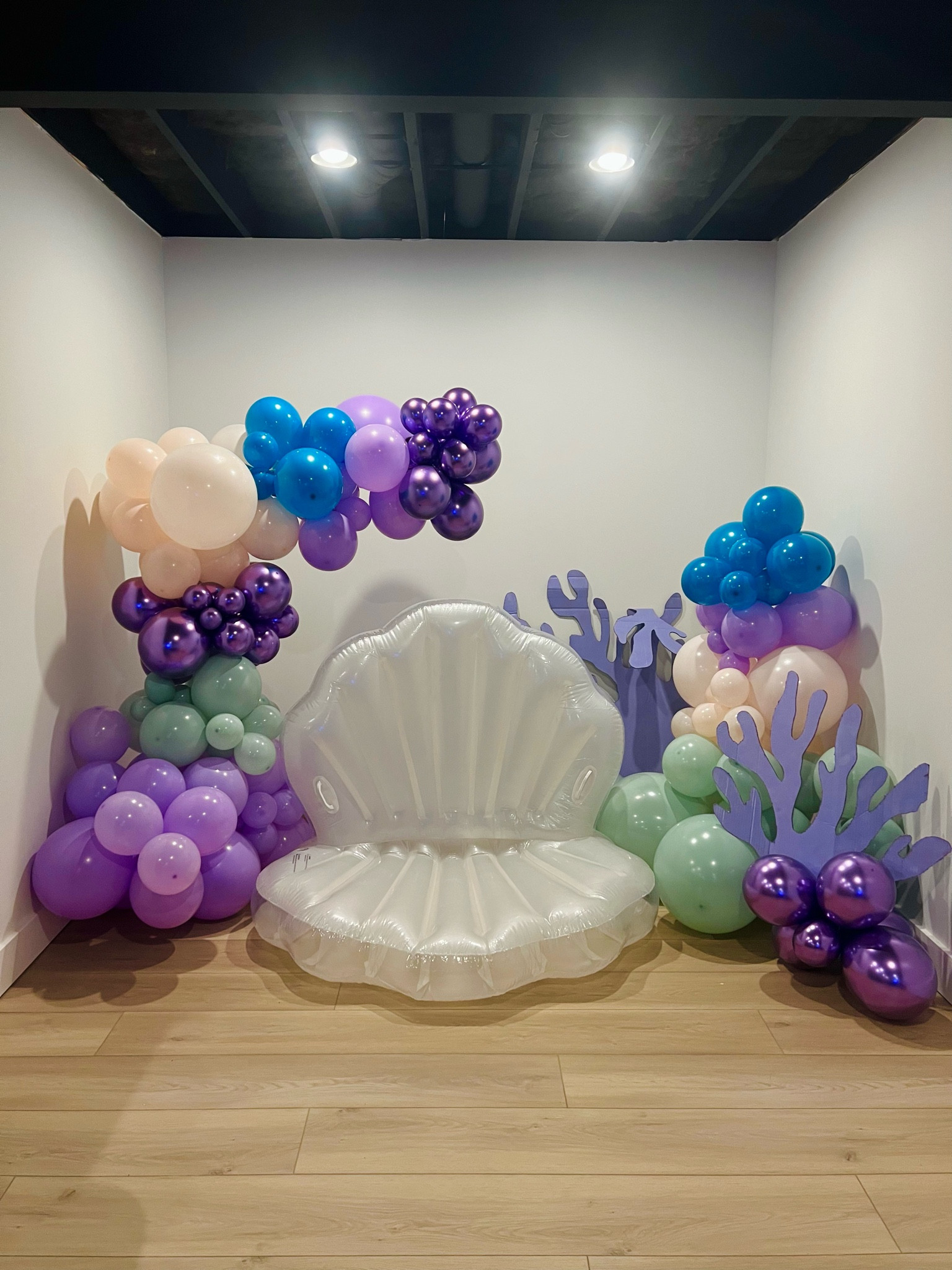 Mermaid birthday party theme. Under the seat party set up 

#LTKbaby #LTKkids #LTKfamily