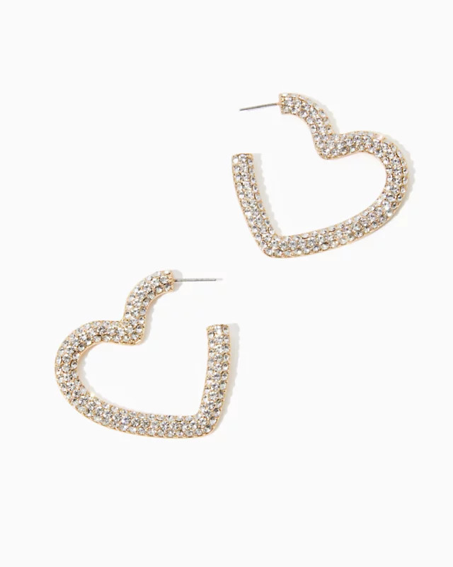Heartbreak Hoop Earrings | Lilly Pulitzer