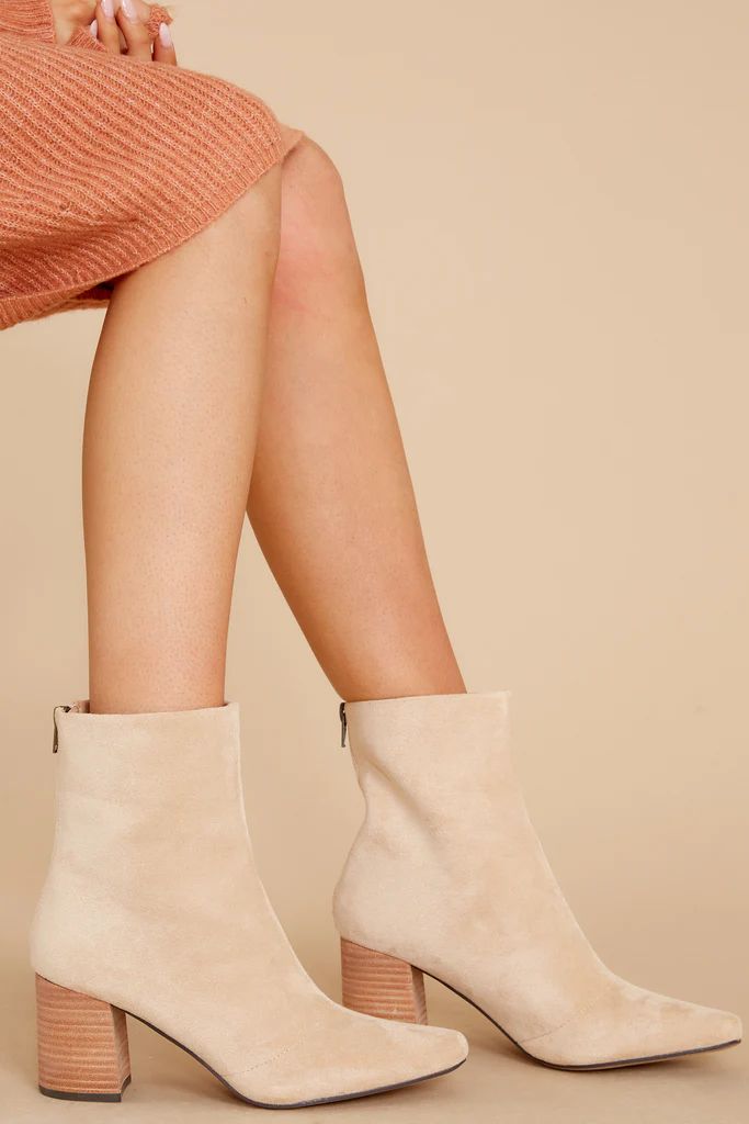 Whisk Me Away Nude Ankle Booties | Red Dress 
